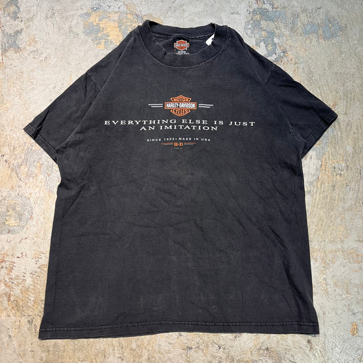 Used clothing Made in USA 90's~ Harley-Davidson/Harley-Davidson/Printed T-shirt/Size L