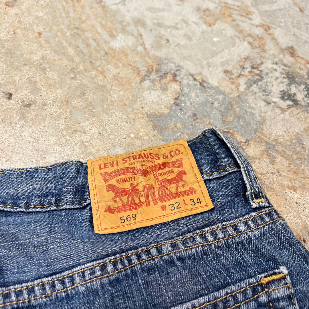 古着 Levi's/リーバイス/Denim Pants/デニムパンツ/569/実寸サイズ33×32