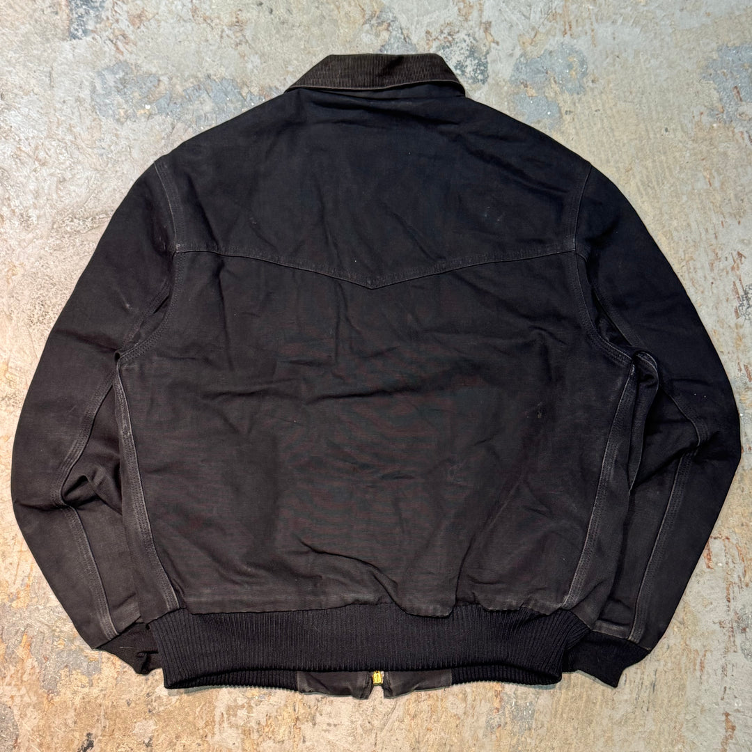 古着 USA製 80's~90's Carhartt/ カーハート/ サンタフェジャケット/ ダック地/ 裏地キルティング/ 襟コーデュロイ/ サイズM相当