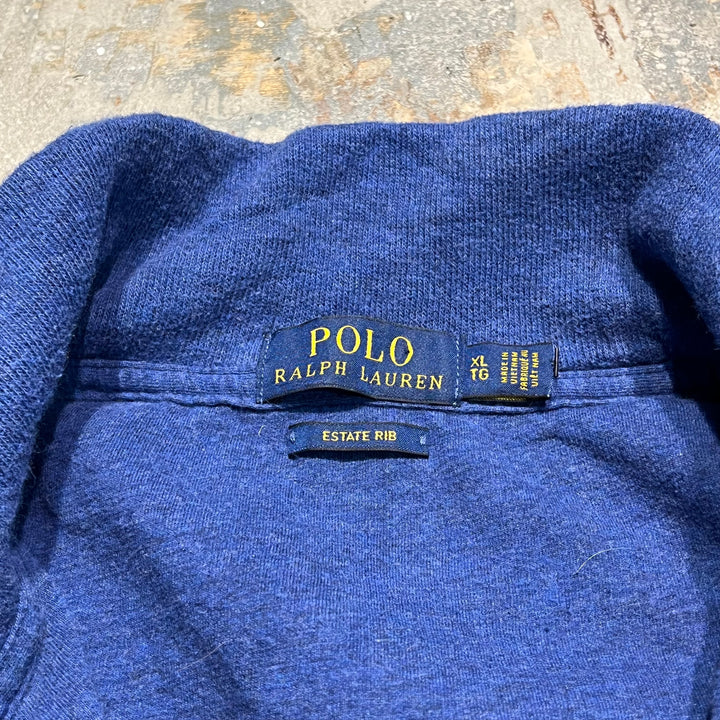 #3875 古着 POLO by Ralph Lauren/ポロバイラルフローレン/Cotton Knit Half Zip Sweaterコットンニットハーフジップセーター/ サイズXL