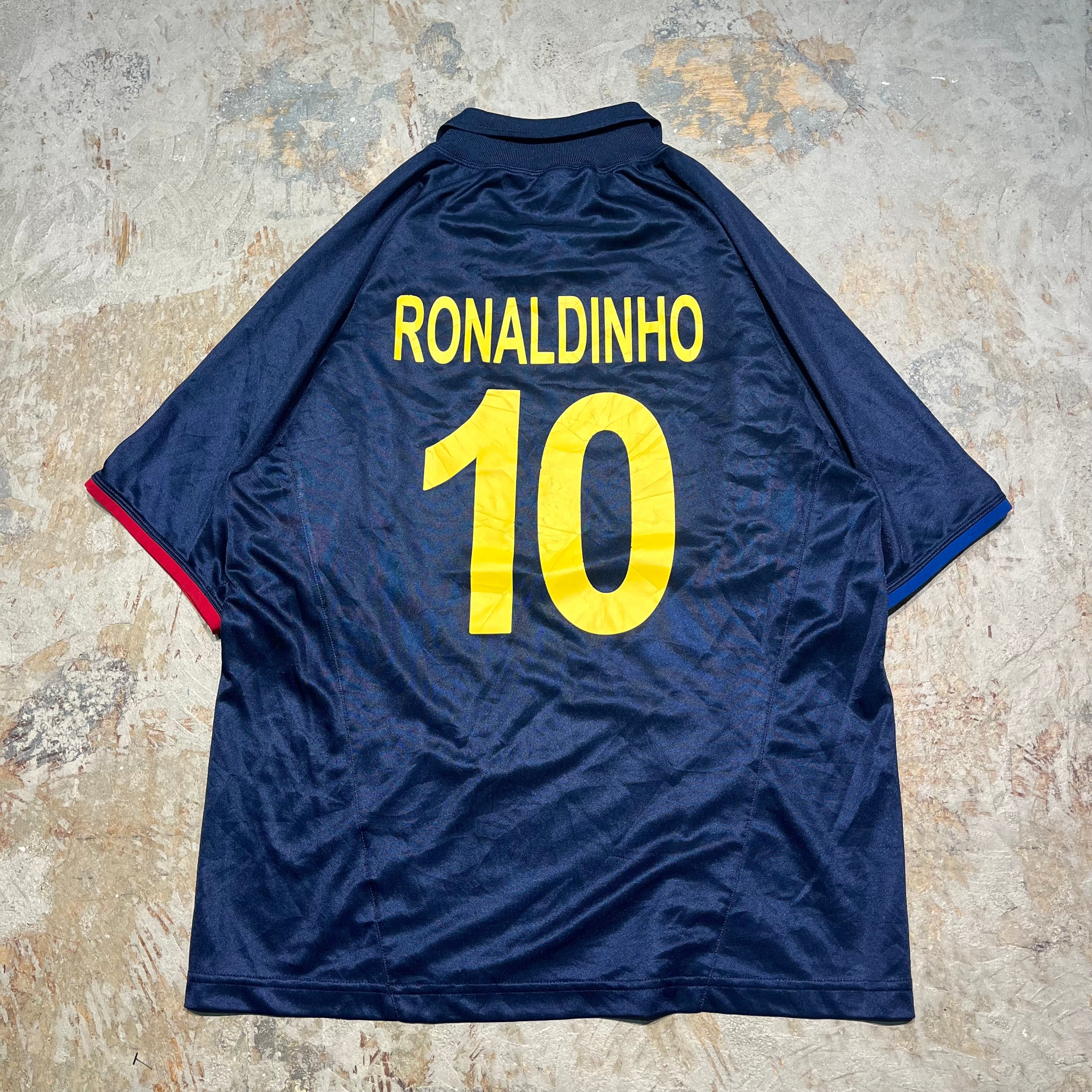 NIKE FCバルセロナ ポロシャツ ロナウジーニョ 古着 バルセロナ 07/08