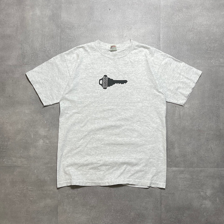 古着 USA製 90's OLD STUSSY / オールドステューシー / 白タグ / キーグラフィックTシャツ / Lサイズ