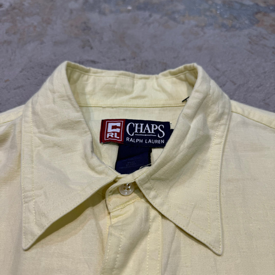 중고 의류 chaps Ralph Lauren/ Chaps Ralph Lauren/ Short Sleeve Shirt/ Plain/ Remake/ Size L