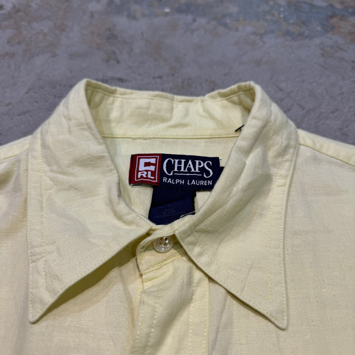 중고 의류 chaps Ralph Lauren/ Chaps Ralph Lauren/ Short Sleeve Shirt/ Plain/ Remake/ Size L
