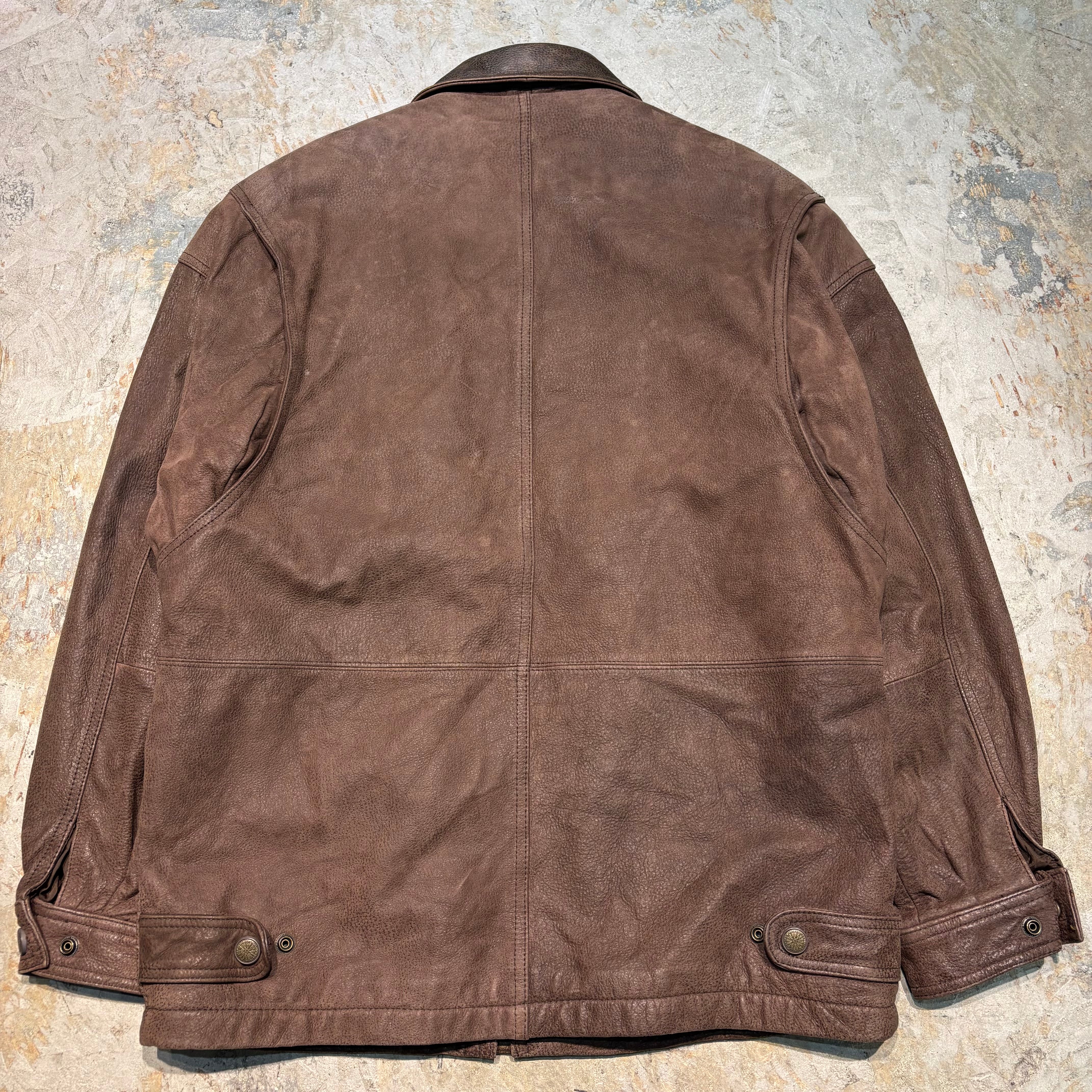 古着 USAVINTAGE/ 本革レザージャケット/ 牛革/ 裏地ブランケット