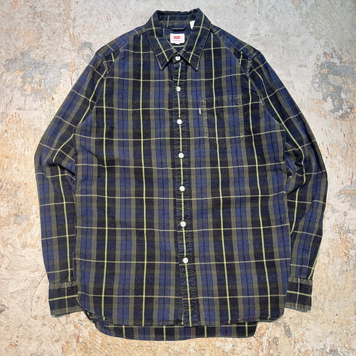古着 Levis/リーバイス/ボタンダウン長袖シャツ/チェック柄/サイズM