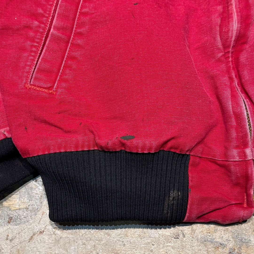 중고 의류 Carhartt/ Santa Fe 재킷/ 오리 직물/ 퀼트 라이닝/ 코듀로이 칼라/ 크기에 해당