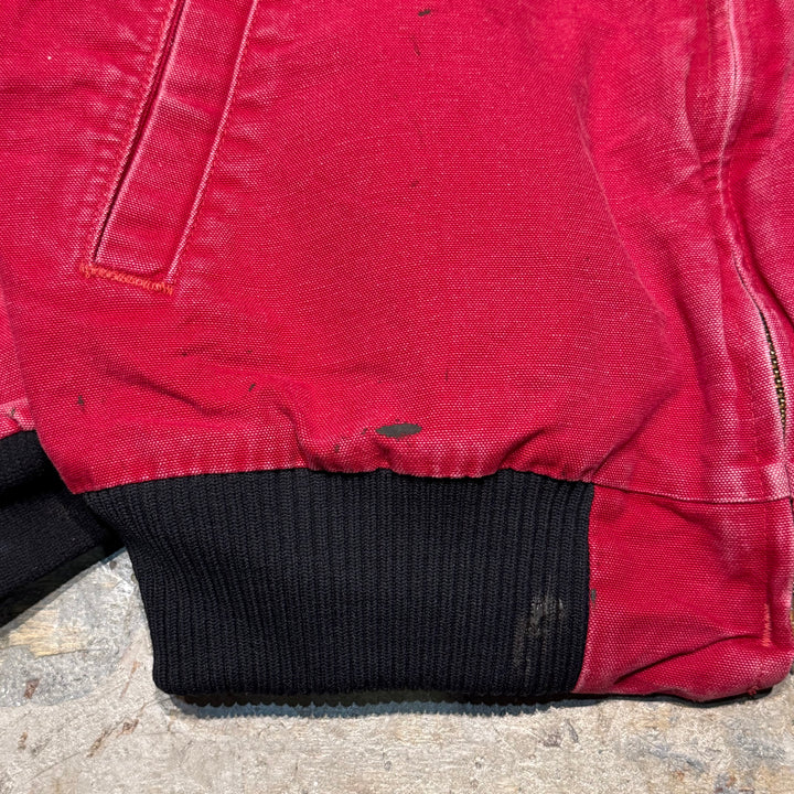 중고 의류 Carhartt/ Santa Fe 재킷/ 오리 직물/ 퀼트 라이닝/ 코듀로이 칼라/ 크기에 해당