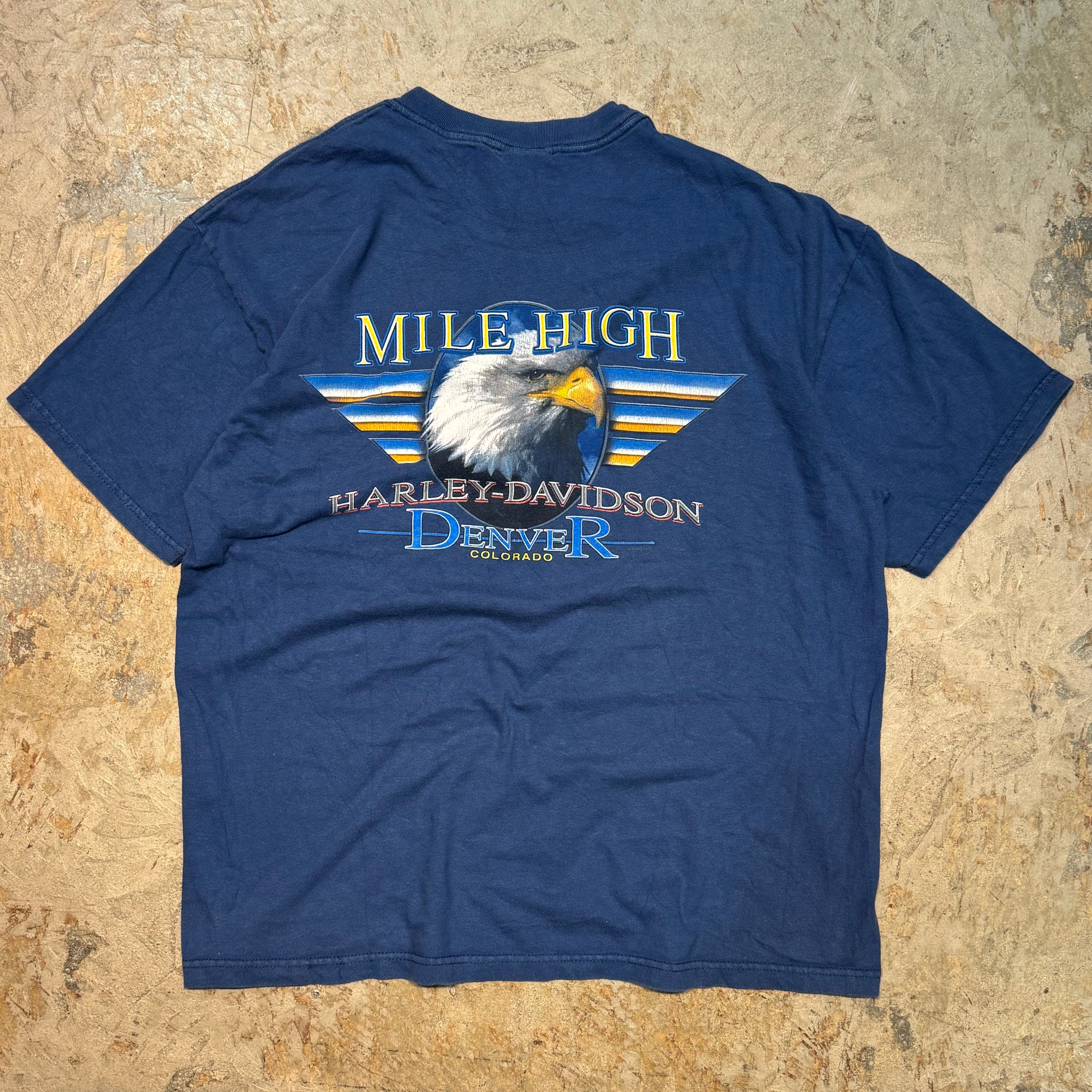 【週末値下げ】 USA製 Harley-Davidson Tシャツ Lサイズ 古着 USA製 Harley-Davidson/ハーレーダビッドソン/ プリントT