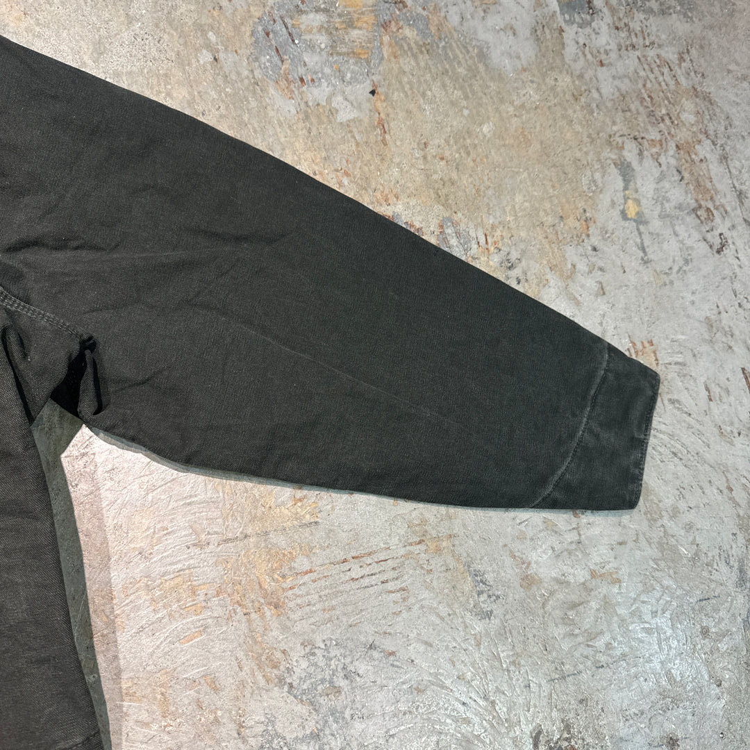 古着 carhartt/カーハート/デトロイトジャケット/ ダック地/ 裏地ブランケット/チェック柄/企業ロゴ/サイズXL