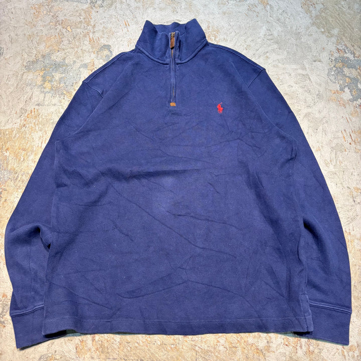 古着 POLO by Ralph Lauren/ ポロラルフローレン/ ハーフジップニットセーター/ サイズM