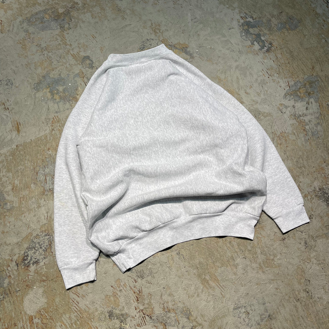 #4121 古着 Unknow/Crew Neck Print Sweat/クルーネックプリントスウェット/HAYFIELD/HAWKS/サイズL