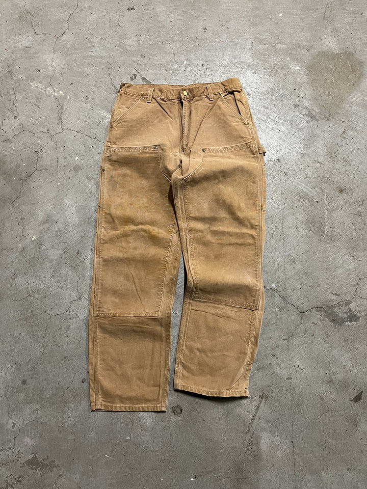 #MA06 古着 97's Carhartt/カーハート/ Duck Painter Pants/ダック地 ペインターパンツ/ワークパンツ/実寸サイズ35/30