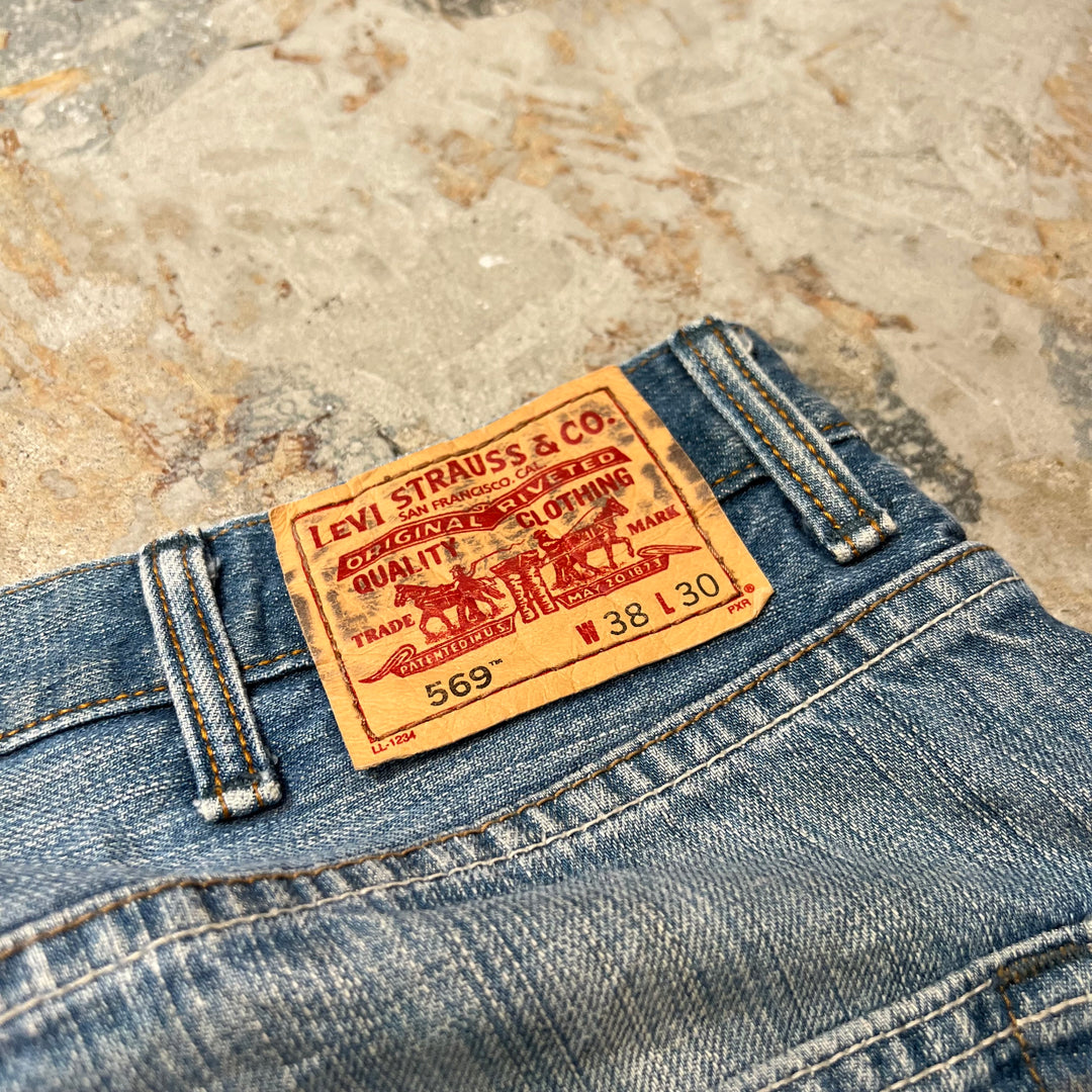 古着 Levi's/リーバイス/Denim Pants/デニムパンツ/569/実寸サイズ38×29