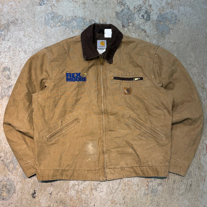 미국에서 만든 중고 의류 Carhartt/ Carhartt/ Detroit 재킷/ 오리 직물/ 안감 담요/ 크기 L