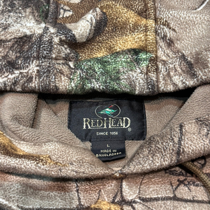 古着 REDHEAD/レッドヘッド/リアルツリー柄/プルオーバーパーカー/サイズL