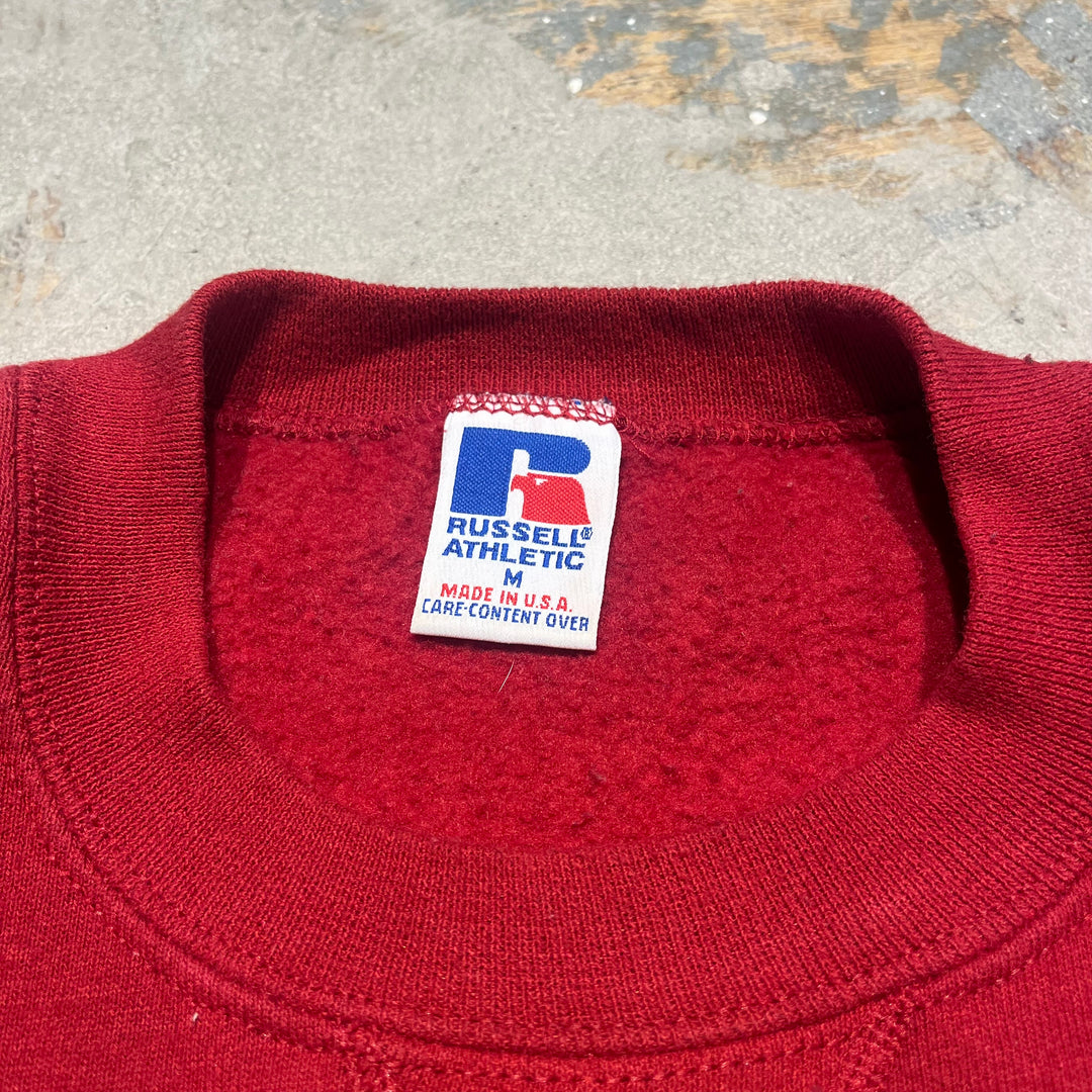 #3842 古着RUSSELL ATHLETIC/ラッセルアスレチック/crew neck sweat/ クルーネックスウェット /SANFRANCISCO/サンフランシスコ・49ers/MADE IN U.S.A/サイズM