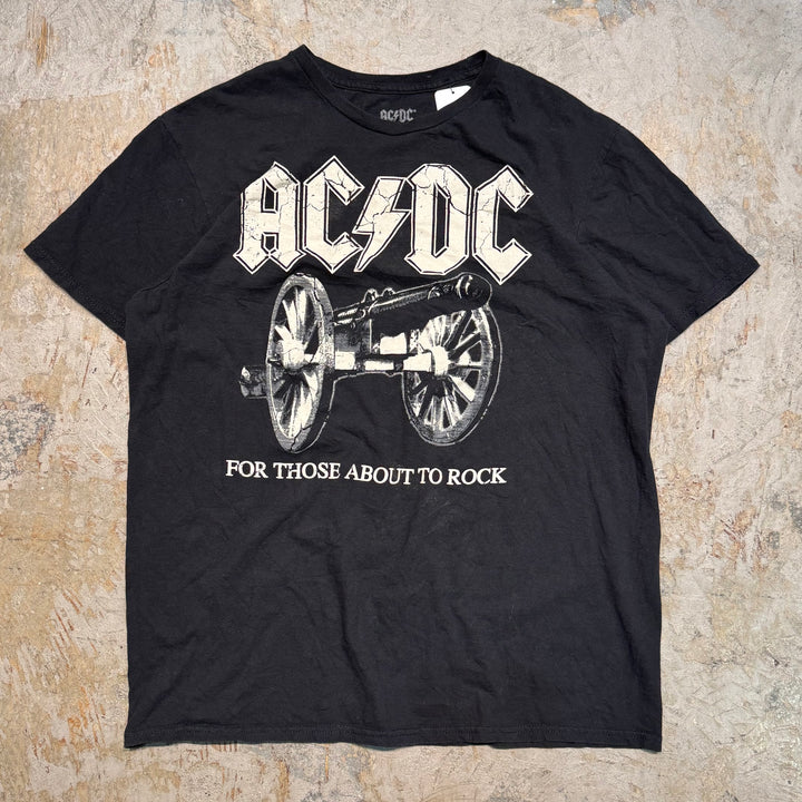 古着 AC/DC/ エーシー・ディーシー/ バンドプリントTシャツ/ サイズL