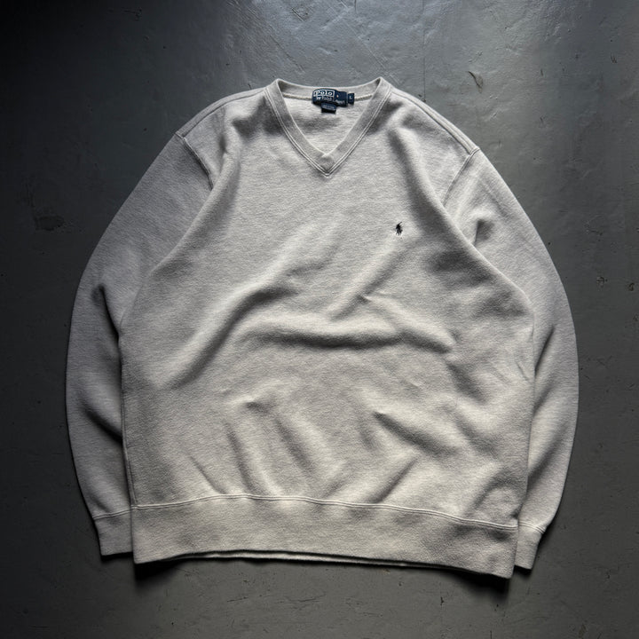 古着 POLO by Ralphlauren/ ポロバイラルフローレン/ ニットセーター/ Vネック/ サイズL