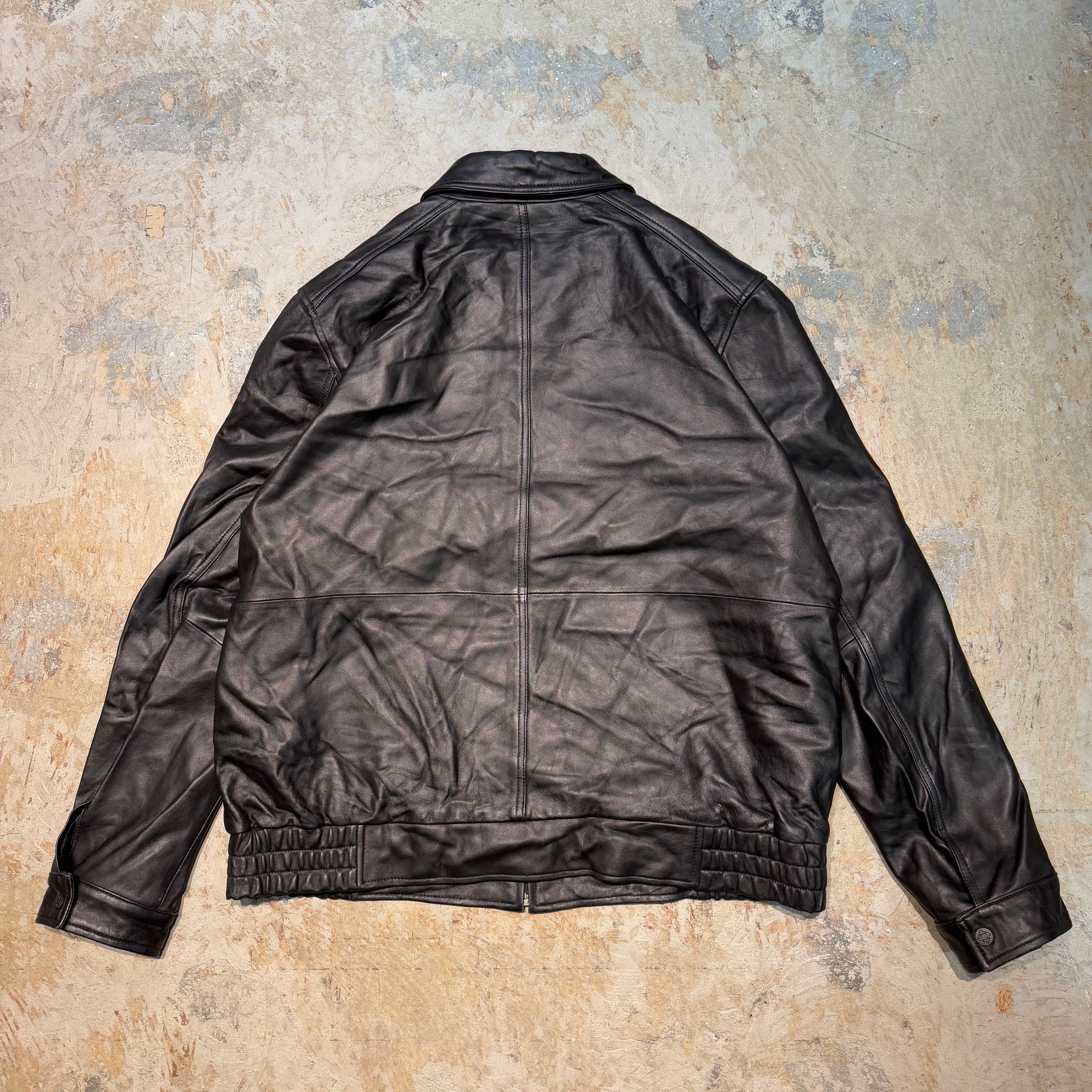 古着 USAVINTAGE/ ジップアップレザージャケット/ サイズXL – 古着屋 MUJIN