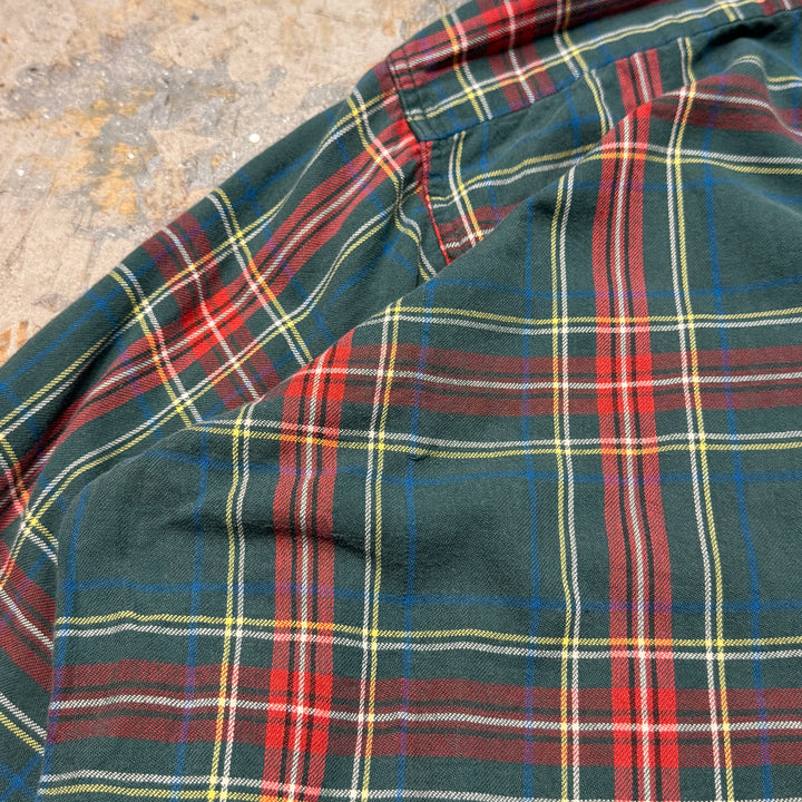 미국 80 년대 L.L.Bean/L.Bean/L.Bean/L.Bean/L.Bean/Checked Shirt/Size XL에서 만든 의류