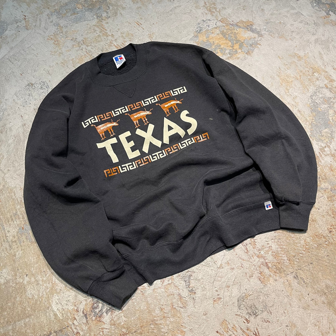 #3788 古着 Russell/ラッセル/Crew Neck Sweat Shirts/クルーネックスウェット/TEXAS/MADE IN U.S.AサイズXXL