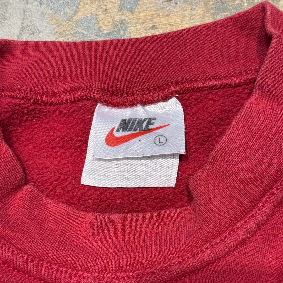 古着 USA製 90's~ NIKE/ ナイキ/ クルーネックスウェット/スウォッシュロゴ/ サイズL