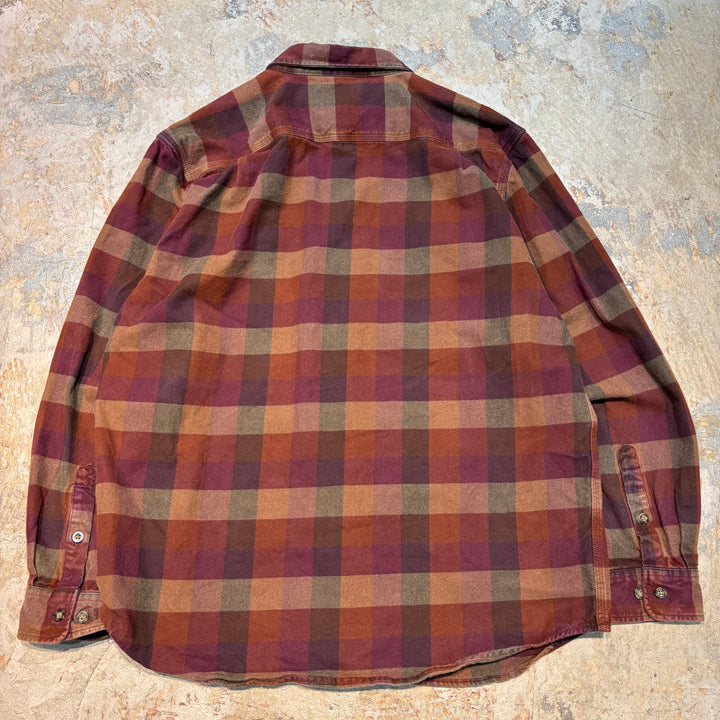 古着 carhartt/カーハート/ 長袖シャツ/ チェック柄/ サイズL
