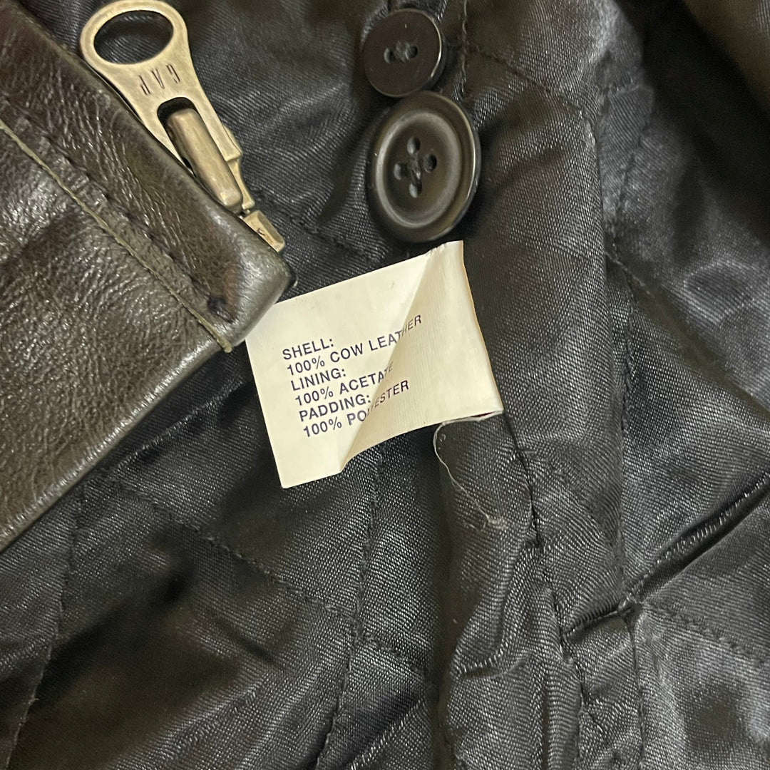 1659 古着 GAP/ギャップ / Zip Up Leather Jacket/ジップアップ 1659 古着 GAP/ギャップ / Zip Up Leather Jacket/ジップアップ