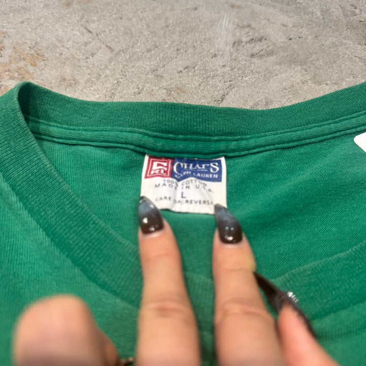 古着 USA製 CHAPS/ チャップス/ プリントTシャツ/ サイズL