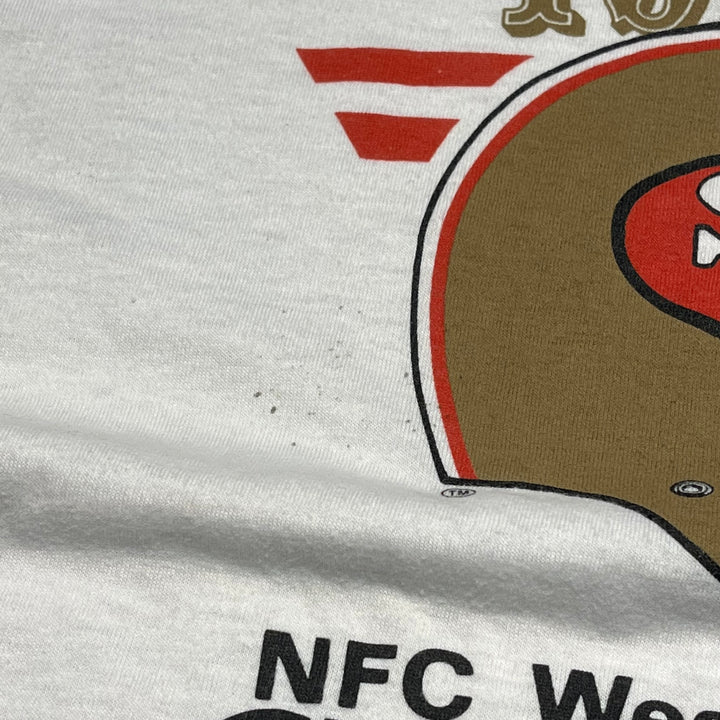 #4661 古着 unknow/short sleeve Ringer t-shirt Tee/半袖リンガーTシャツ/SAN FRANCISCO 49ERS/USA製/NFL/サイズM