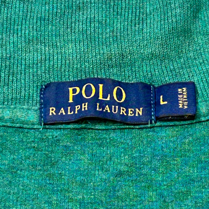 古着 POLO by Ralph Lauren/ポロラルフローレン/ハーフジップニットセーター/サイズL