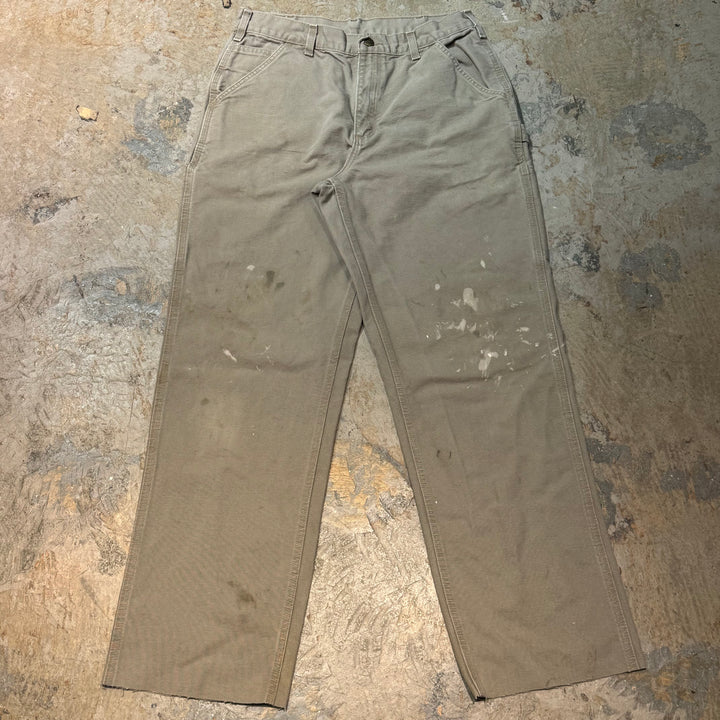 古着 Carhartt/カーハート/ダック地ペインターパンツ/実寸サイズ30×30