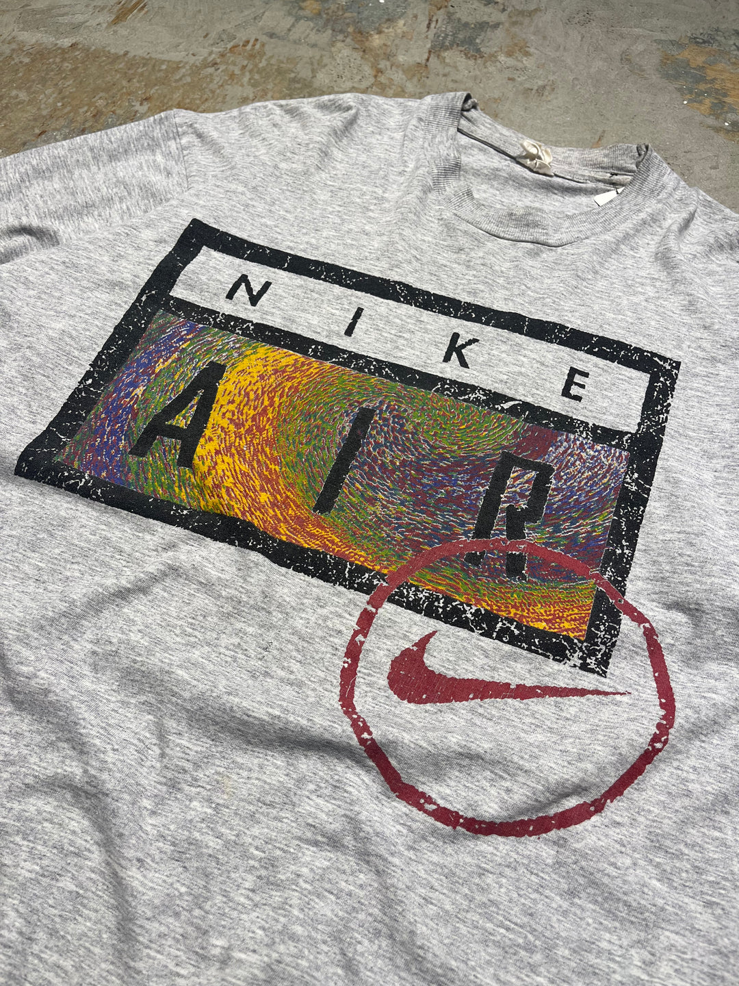 #MA123 古着 90's NIKE/ナイキ/ナイキ AIR/ヴィンテージ シングルステッチ Tシャツ/サイズL