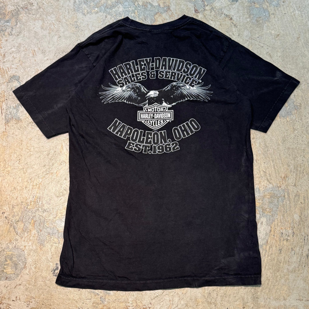 Used clothing Made in USA Harley-Davidson/Harley-Davidson/Printed T-shirt/Size L