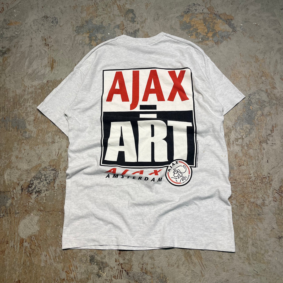 #4615 古着 80~90's SCREEN STARS/スクリーンスターズ/short sleeve print t-shirt Tee/半袖プリントTシャツ/シングルステッチ/AJAX/AMSTERDAM/サッカー/サイズM