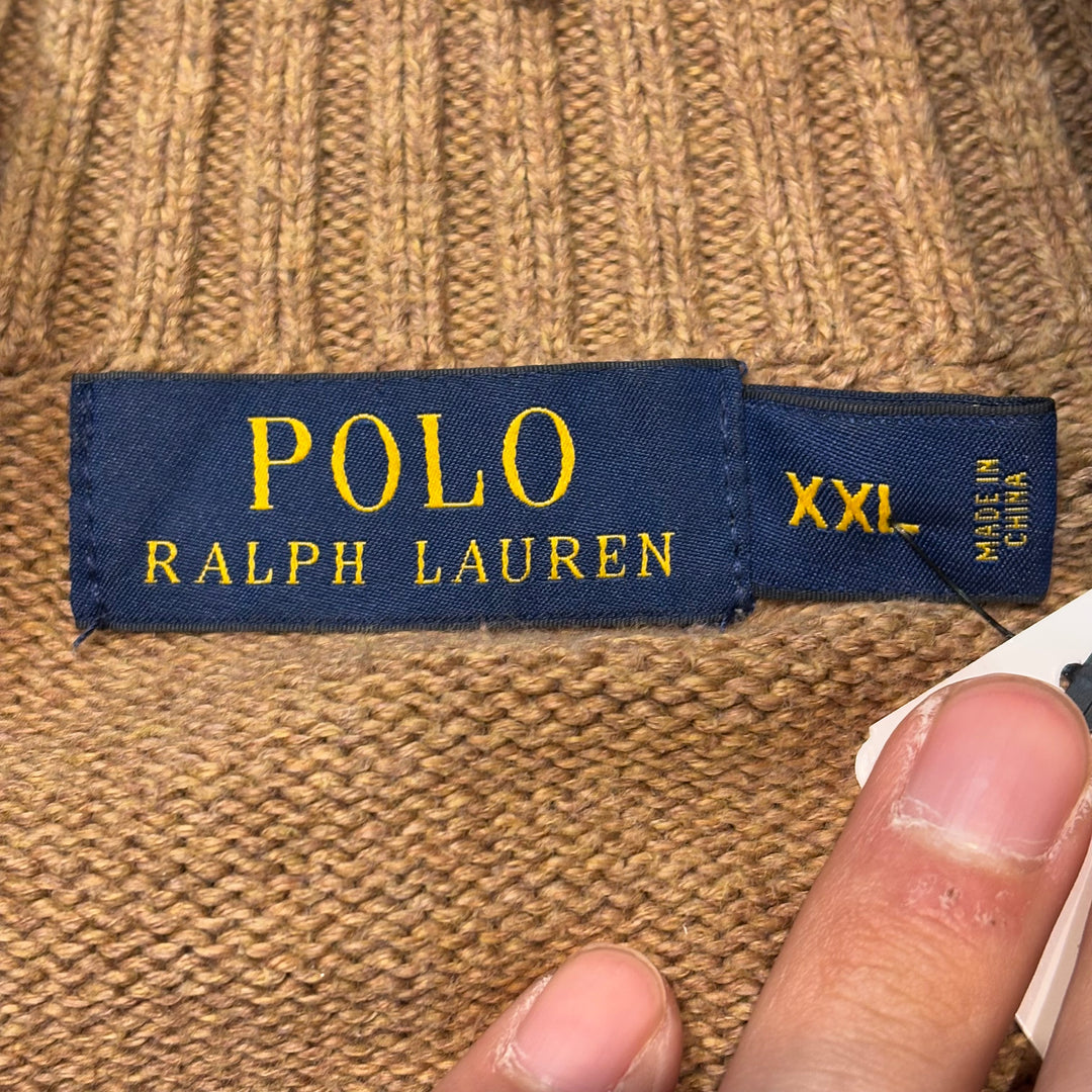 古着 POLO by Ralph Lauren/ ポロラルフローレン/ ハーフジップニットセーター/ サイズXXL