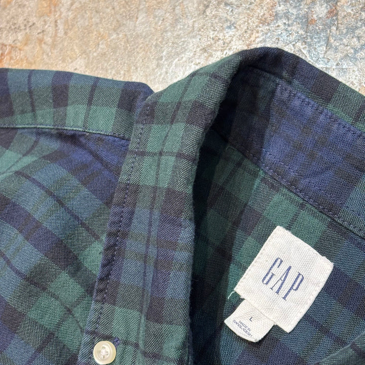 古着 GAP/ ギャップ/  ボタンダウン長袖シャツ/ チェック柄/ サイズL