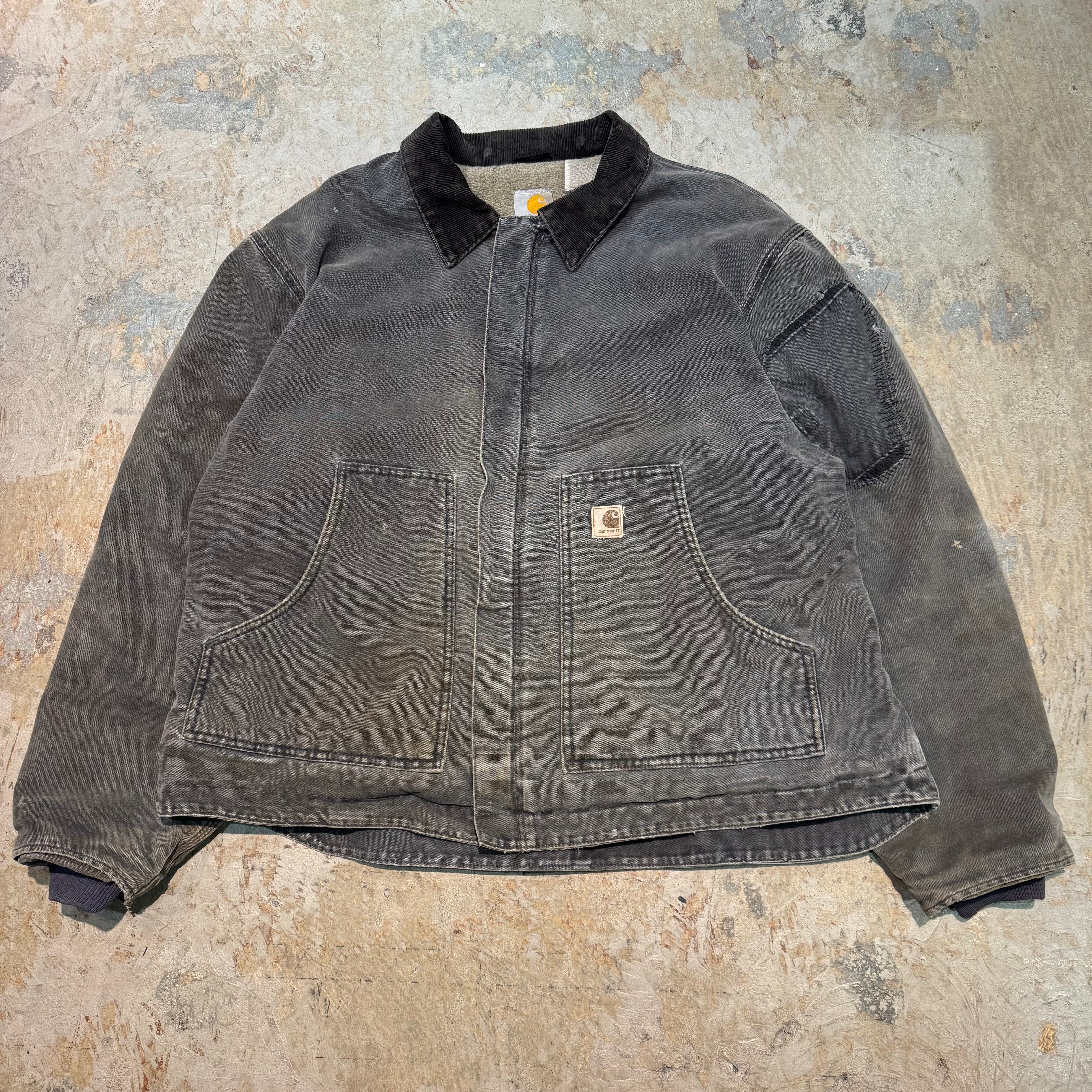 メンズ　古着　Carhartt ジャケット コーデュロイ襟　2XL メンズ古着Carhartt ジャケット コーデュロイ襟2XL