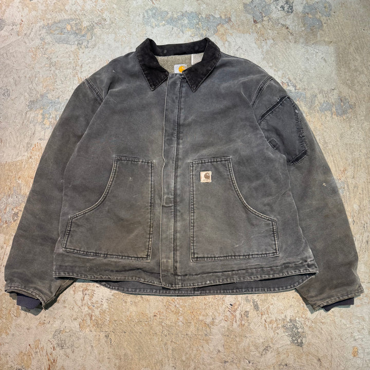古着 carhartt/ カーハート/ トラディショナルジャケット/ 裏地ボア/ 襟コーデュロイ/ サイズ2XL