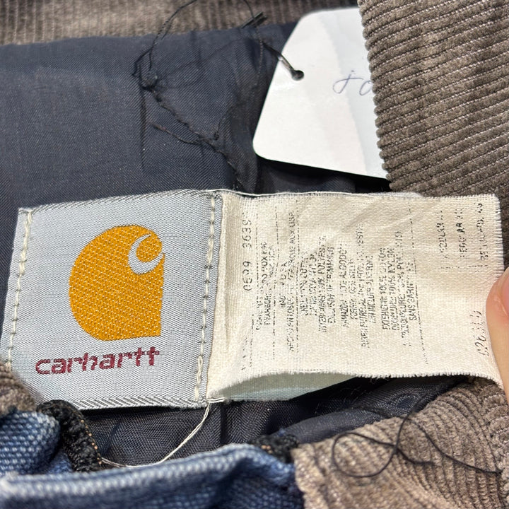 古着 carhartt/ カーハート/ トラディショナルコート/ ダック地/ 裏地キルティング/ 襟コーデュロイ/ サイズXXL相当