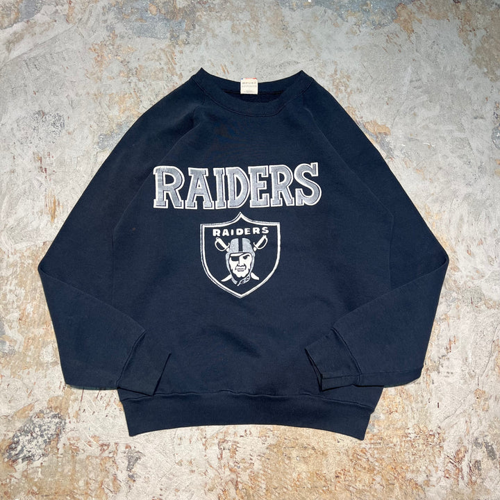 #3955 古着 FRUIT OF THE LOOM /フルーツオブザルーム/Crew  Neck Sweat Shirt/クルーネックスウェット/RAIDERS/レイダース/MADE IN U.S.A/サイズXXL相当