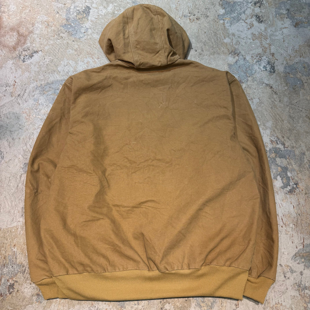 古着 Carhartt/ カーハート/ アクティブジャケット/ ダック地/ 裏地サーマル/企業ロゴ/ サイズXL