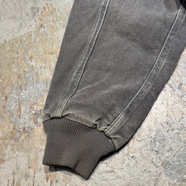 중고 의류 CARHARTT/ SANTA FE 재킷/ 오리 직물/ 퀼트 라이닝/ 코듀로이 칼라/ 크기 M에 해당합니다.