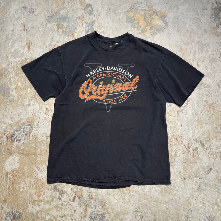 古着 USA製 Harley-Davidson/ハーレー ダビッドソン/シングルステッチ Tシャツ/サイズL