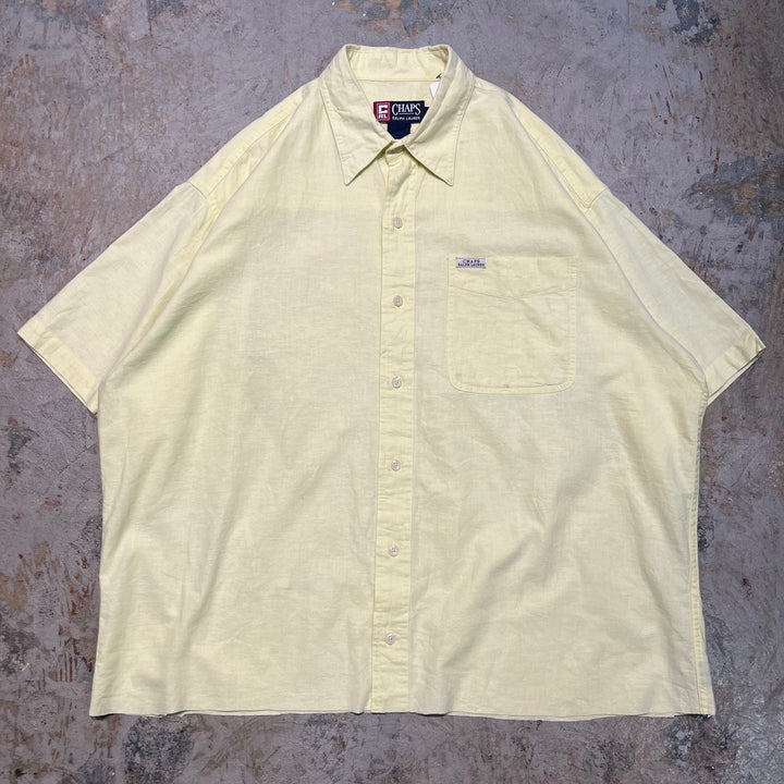 중고 의류 chaps Ralph Lauren/ Chaps Ralph Lauren/ Short Sleeve Shirt/ Plain/ Remake/ Size L