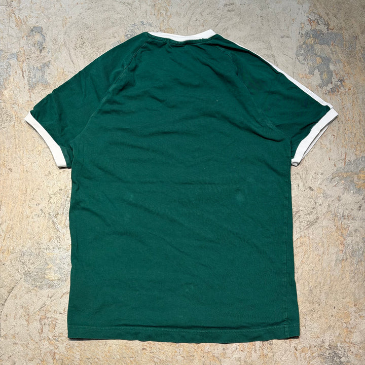 古着 adidas/ アディダス/ プリントTシャツ/ トレフォイルロゴ/ 刺繍/ サイズS相当