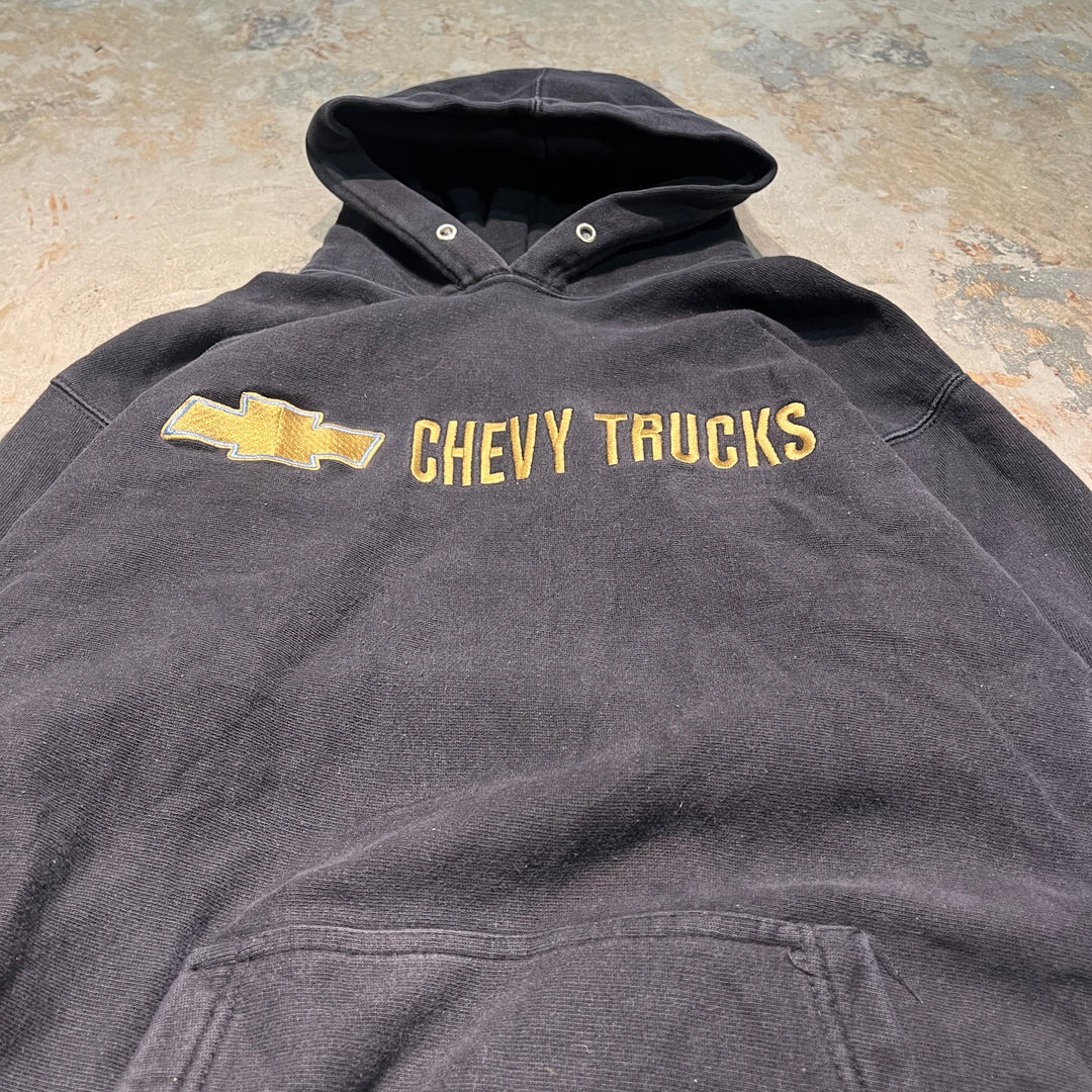 #3784 古着 /STEVE&BARRY'S/スティーブアンドバリーズ/Pull Orver Hoody / プルオーバーパーカー /CHEVY TRUCKS/カレッジロゴ/サイズM