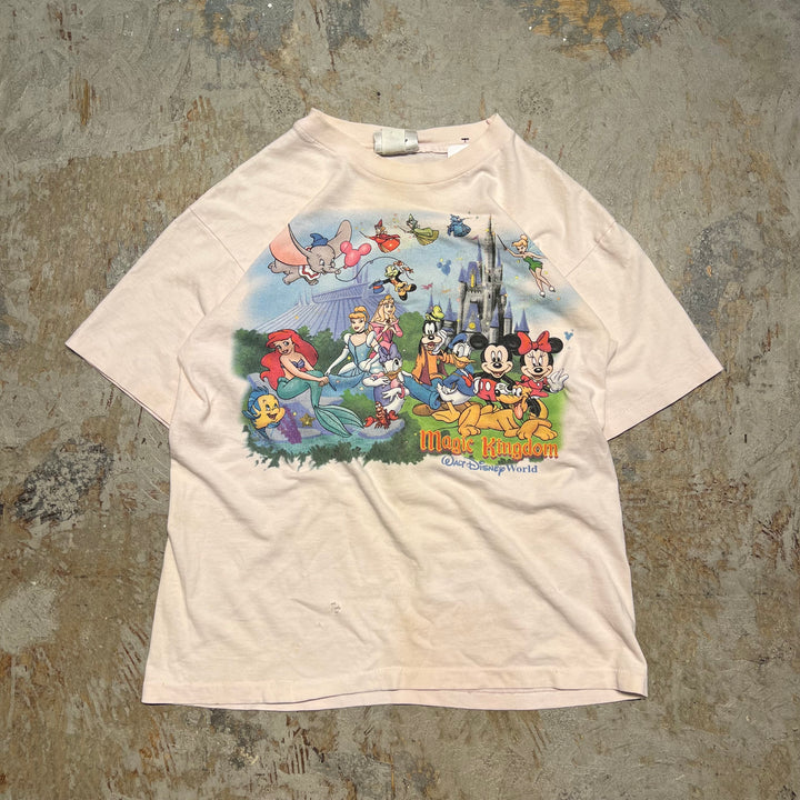 古着 ディズニーランド/ヴィンテージ シングルステッチ プリントTシャツ/サイズS-M相当