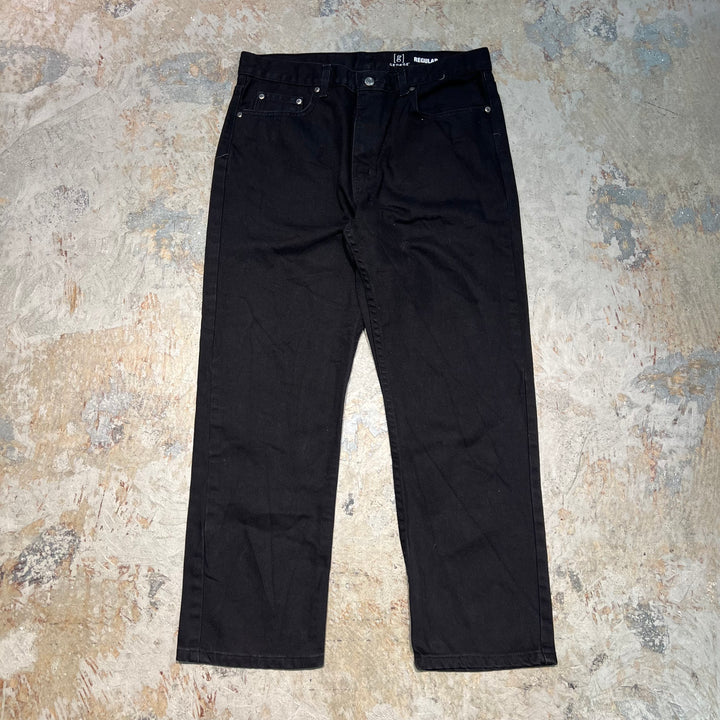 #4759 古着 GEORGE/Black Denim Pants/ブラックデニムパンツ/サイズ34×29